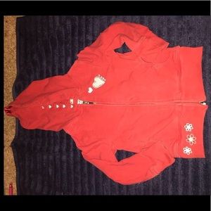 Gap red heart light weight hoodie size 5T